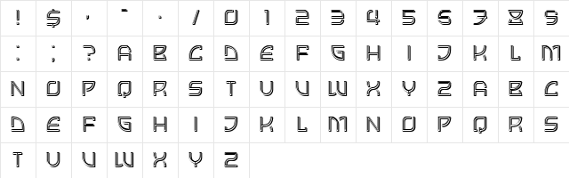 Grotesque Regular Character Map