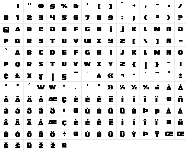 Guardian Condensed Character Map Guardian Condensed Character Map