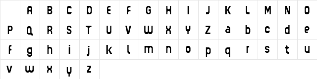 Guhly Bold reduced Character Map Guhly Bold reduced Character Map