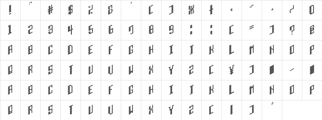 H.I.B. Cell Plain Character Map H.I.B. Cell Plain Character Map