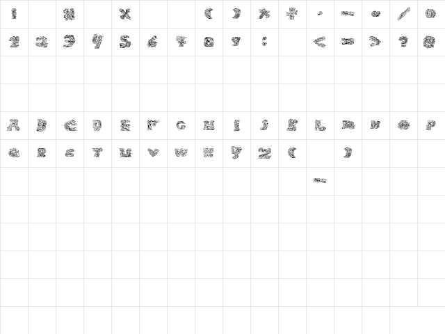 halo-sonic Regular Character Map halo-sonic Regular Character Map