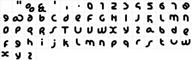 Happi Regular Character Map Happi Regular Character Map