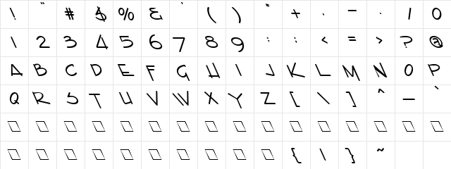 Midnight 1 Regular Character Map Midnight 1 Regular Character Map