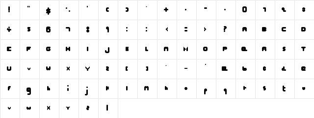 hellogoodbye Regular Character Map