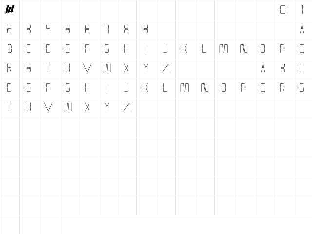 Heon Regular Character Map