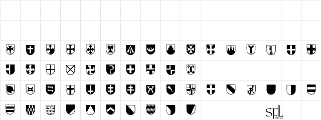 Herald Regular Character Map