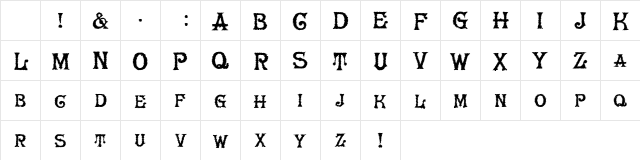 HerrFoch Trash Regular Character Map HerrFoch Trash Regular Character Map