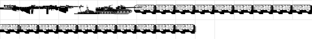 Military dingbats (demo) Fenotype Character Map Military dingbats (demo) Fenotype Character Map