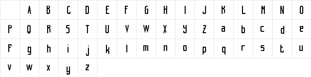 hint-retro_free-version Regular Character Map