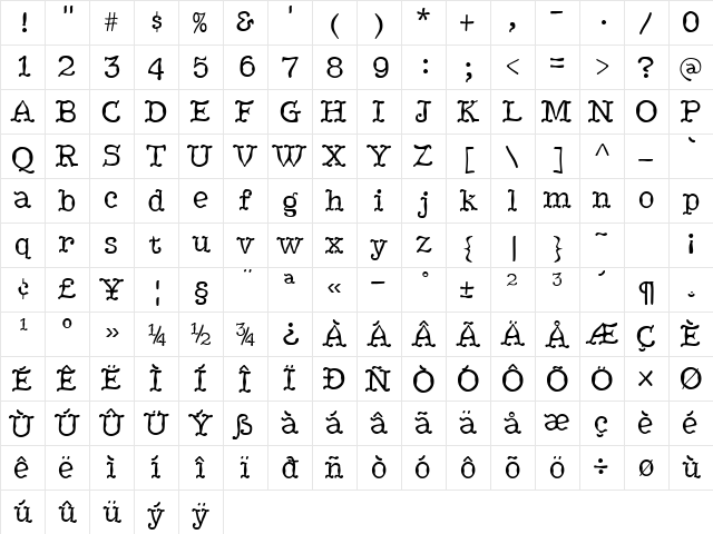 HippityDippity Plain Character Map HippityDippity Plain Character Map