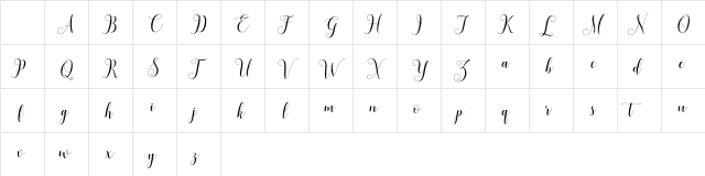 honilad demo Regular Character Map honilad demo Regular Character Map