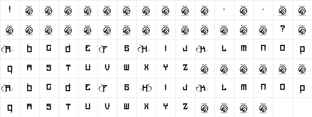 Hood Rich Regular Character Map