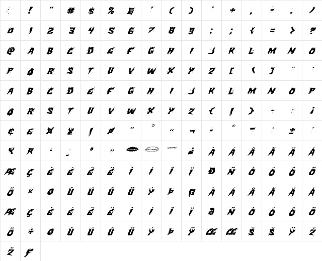 Hot Kiss Expanded Italic Expanded Italic Character Map Hot Kiss Expanded Italic Expanded Italic Character Map