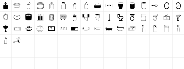 Hygiene Regular Character Map