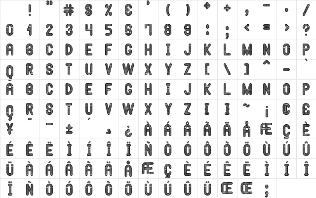 Hypnossia St Regular Character Map Hypnossia St Regular Character Map