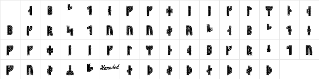 Hyrrokkin Runic Regular Character Map Hyrrokkin Runic Regular Character Map