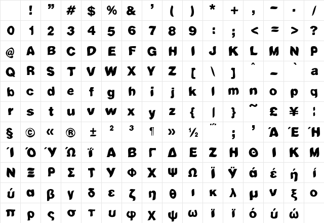 Hyto Regular Character Map Hyto Regular Character Map