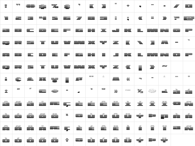 Illumino Gradient Regular Character Map Illumino Gradient Regular Character Map