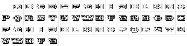Imbecile Ornamental Regular Character Map Imbecile Ornamental Regular Character Map