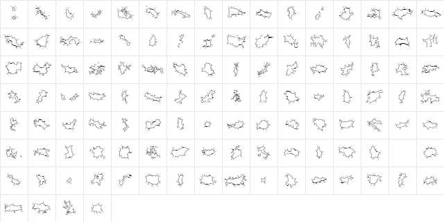 Mini Pics Global N Spurt Regular Character Map