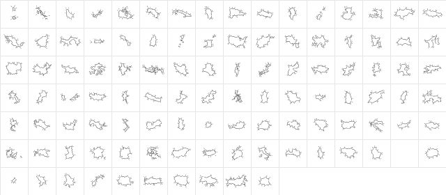 Mini Pics Global N Spurt Character Map Mini Pics Global N Spurt Character Map