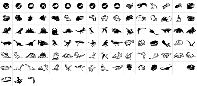 Mini Pics Lil Dinos Character Map