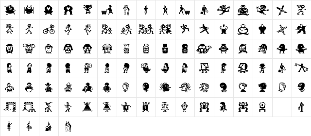 Mini Pics Lil Folks Character Map