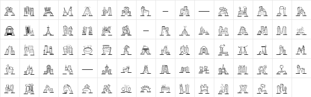 Mini Pics Naked City Day Character Map