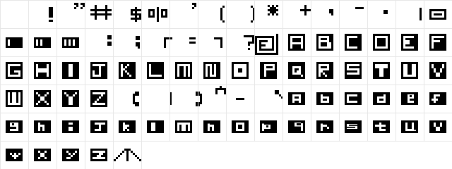insider Regular Character Map