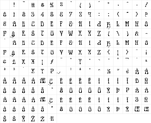 Instant Zen Expanded Character Map Instant Zen Expanded Character Map
