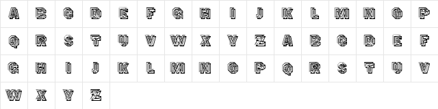 Invitas Regular Character Map