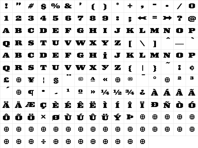 Ironmonger Black Character Map