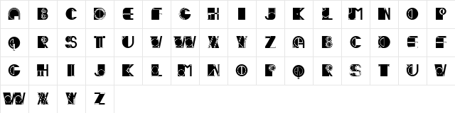 Ivan Filled Regular Character Map Ivan Filled Regular Character Map
