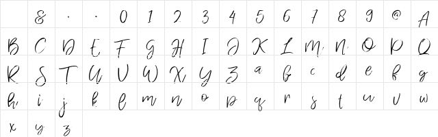 Jandys dua Regular Character Map Jandys dua Regular Character Map