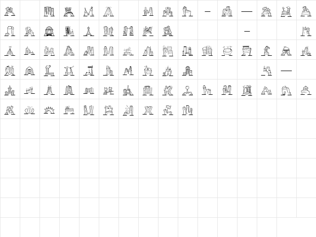 MiniPics NakedCityDay Character Map