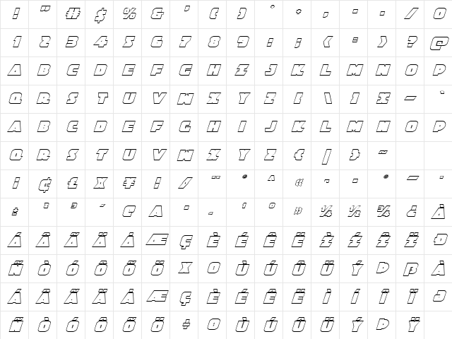Jedi Special Forces Outline Italic Italic Character Map Jedi Special Forces Outline Italic Italic Character Map