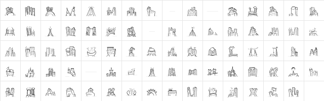 MiniPics NakedCityDay Character Map