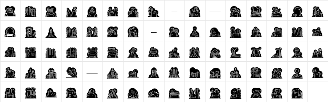 MiniPics NakedCityNight Character Map