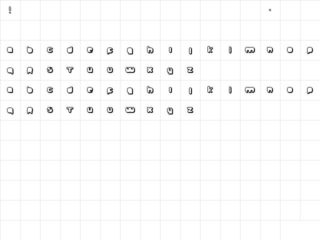 Johanneke Shadow Regular Character Map