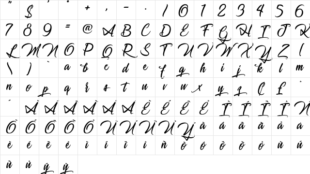 Journey to Thailand Light Regular Character Map