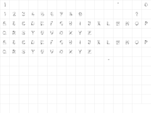 Jump Regular Character Map Jump Regular Character Map