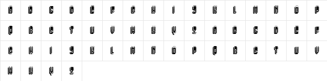 Justice Regular Character Map