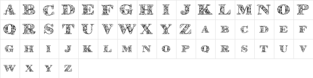 KahirPersonalUse Regular Character Map KahirPersonalUse Regular Character Map
