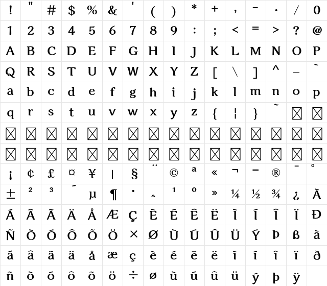 A-OTF Kaimin Tsuki Std H Character Map