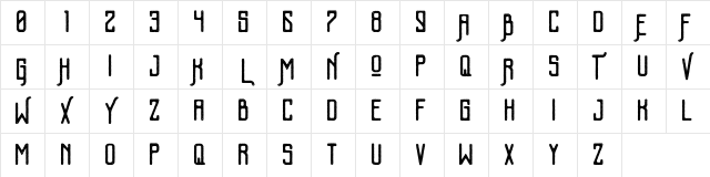 Kalemun Rough Free Regular Character Map Kalemun Rough Free Regular Character Map