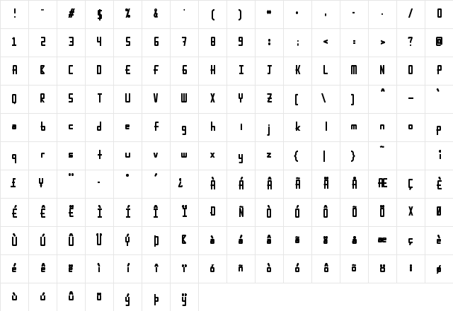 Karpow Bold Character Map Karpow Bold Character Map