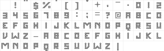 Kawung Textile Regular Character Map Kawung Textile Regular Character Map