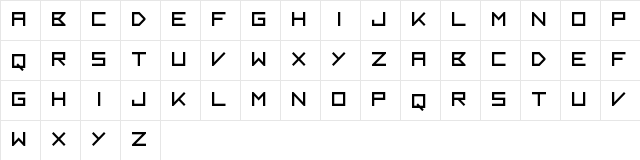 Kayak Regular Character Map
