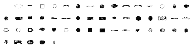 KG Flavor And Frames Seven Regular Character Map KG Flavor And Frames Seven Regular Character Map
