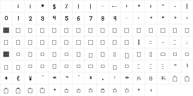 KG Teacher Helpers Regular Character Map KG Teacher Helpers Regular Character Map